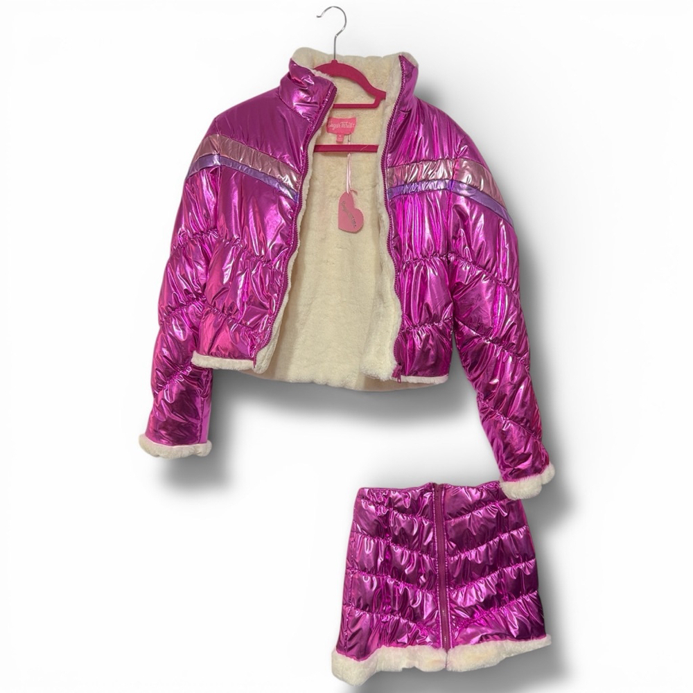 Sugar Thrillz Polar Pixie Pink Purple Puffer Jacket (M) & Skirt! (S) - Picture 2 of 13